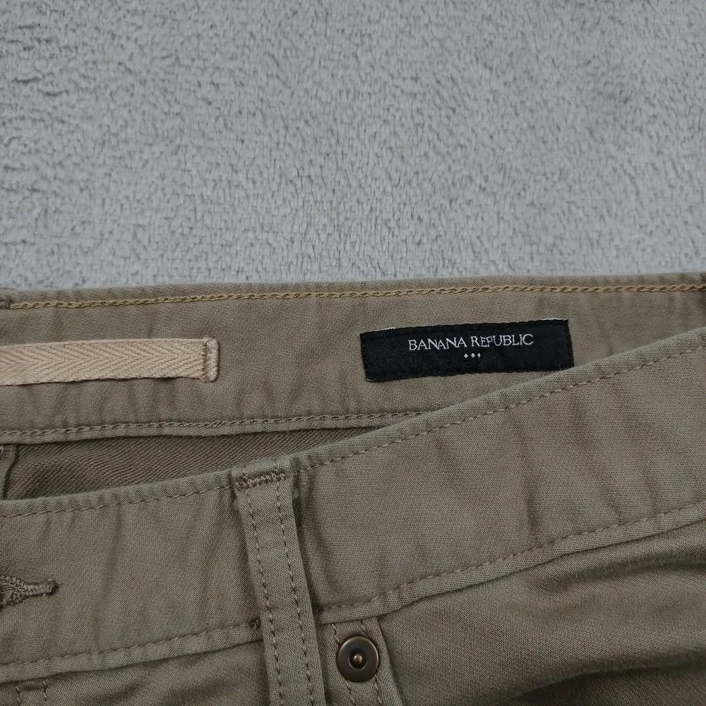 Banana Republic Jeans Men 34x32 Brown Denim Slim Fit Pockets Traveler A2